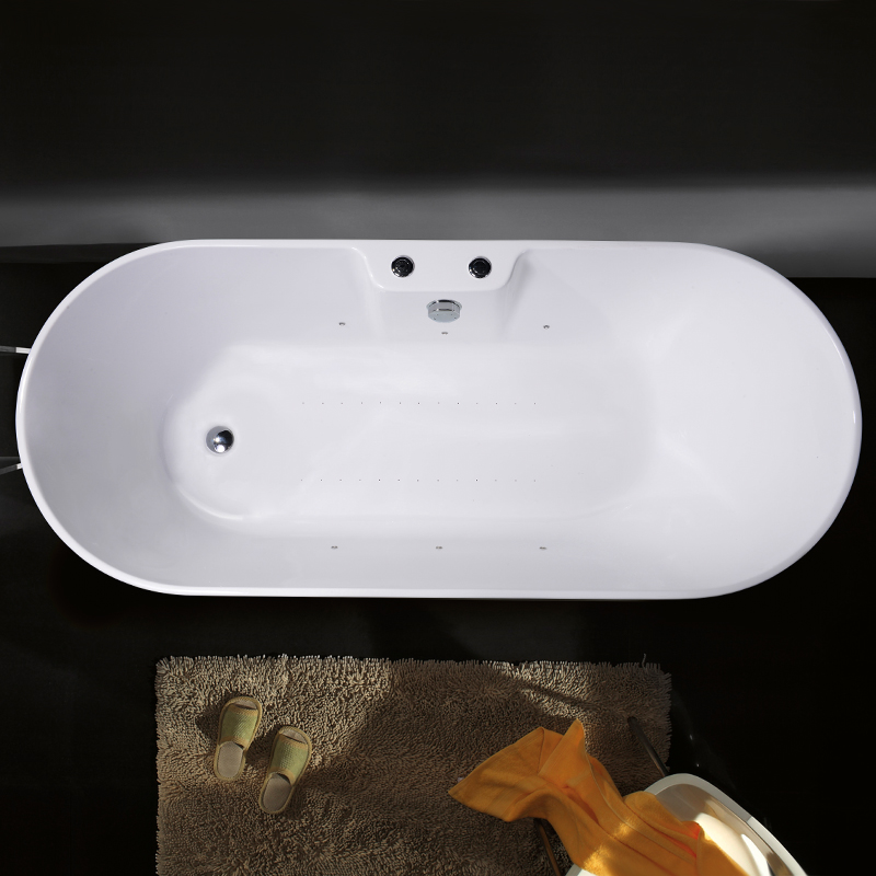 Bathtub Neamhsheasaimh Aicrileach le Seilf Stórála Solas Maisiú LED 7-dath Plus