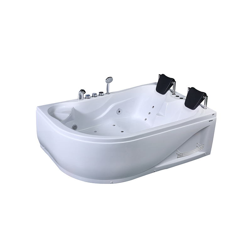 Bathtub Toughened Arcylic le Scaird Uisce agus 2pcs Pillow