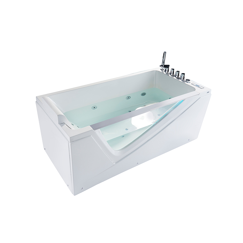 Bathtub Suathaireacht Preminum le Painéal Rialúcháin Digiteach agus 7 Solas faoi stiúir Dath